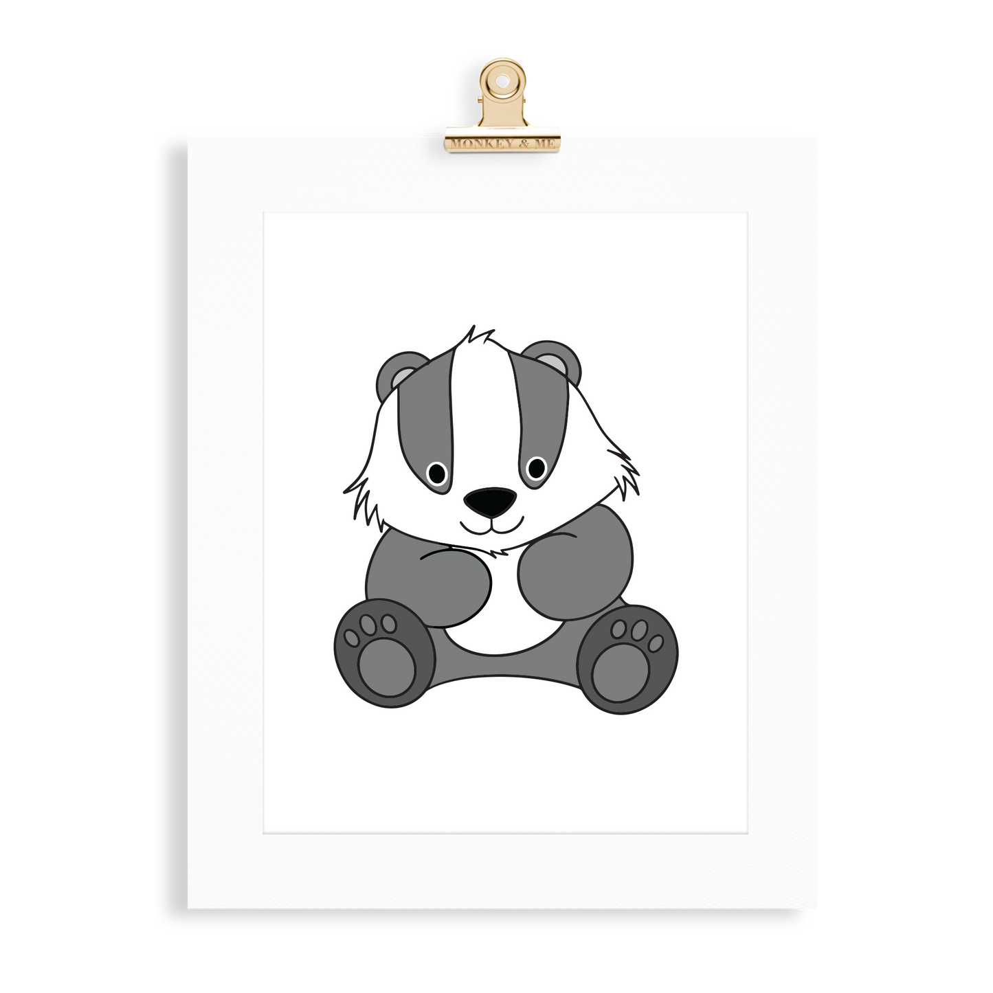 Badger Cub Print - Monkey & Me UK
