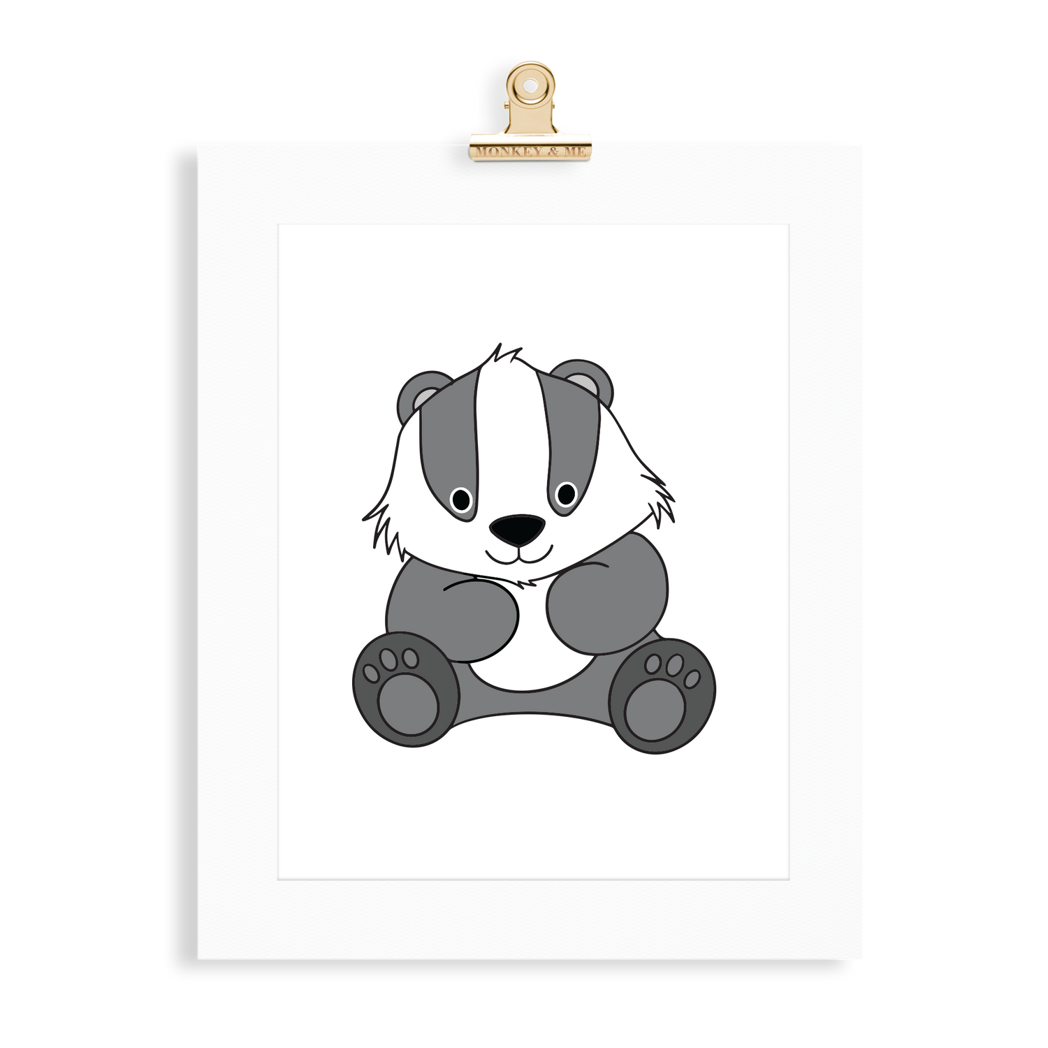Badger Cub Print - Monkey & Me UK