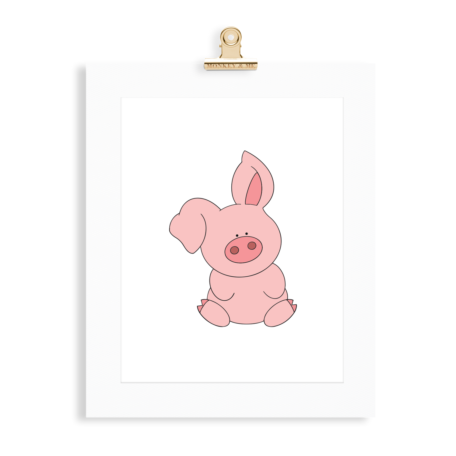Piglet  Print - Monkey & Me UK