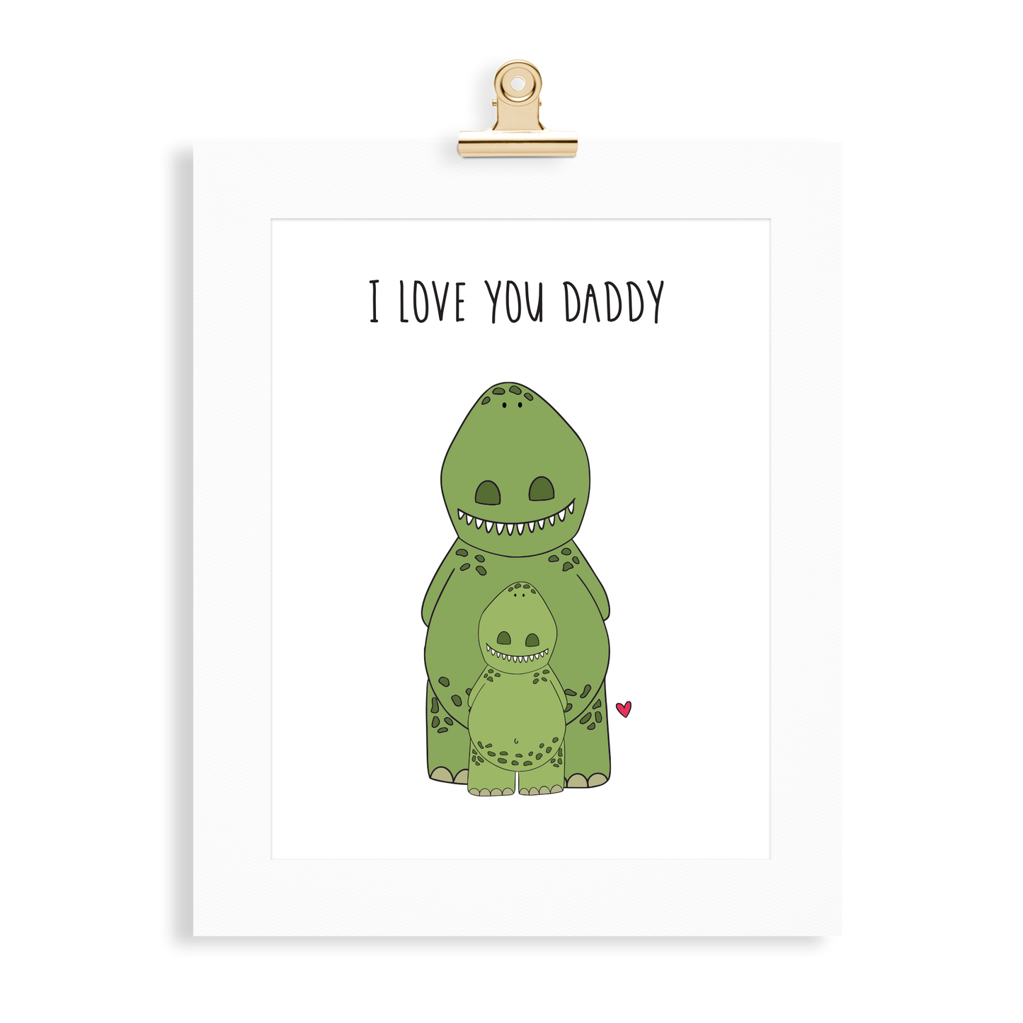 Dinosaur Print (Love you Daddy) - Monkey & Me UK