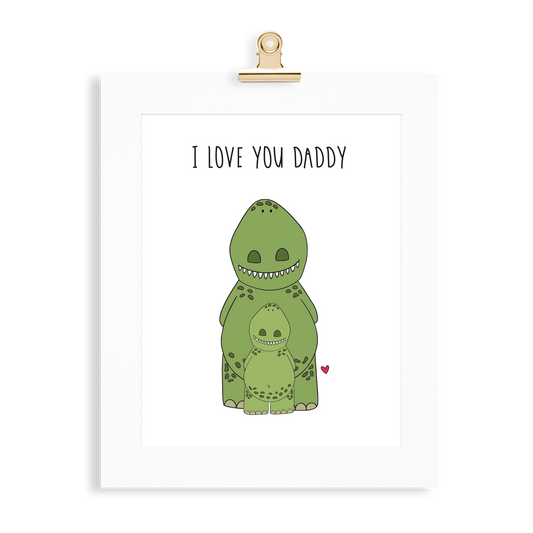 Dinosaur Print (Love you Daddy) - Monkey & Me UK