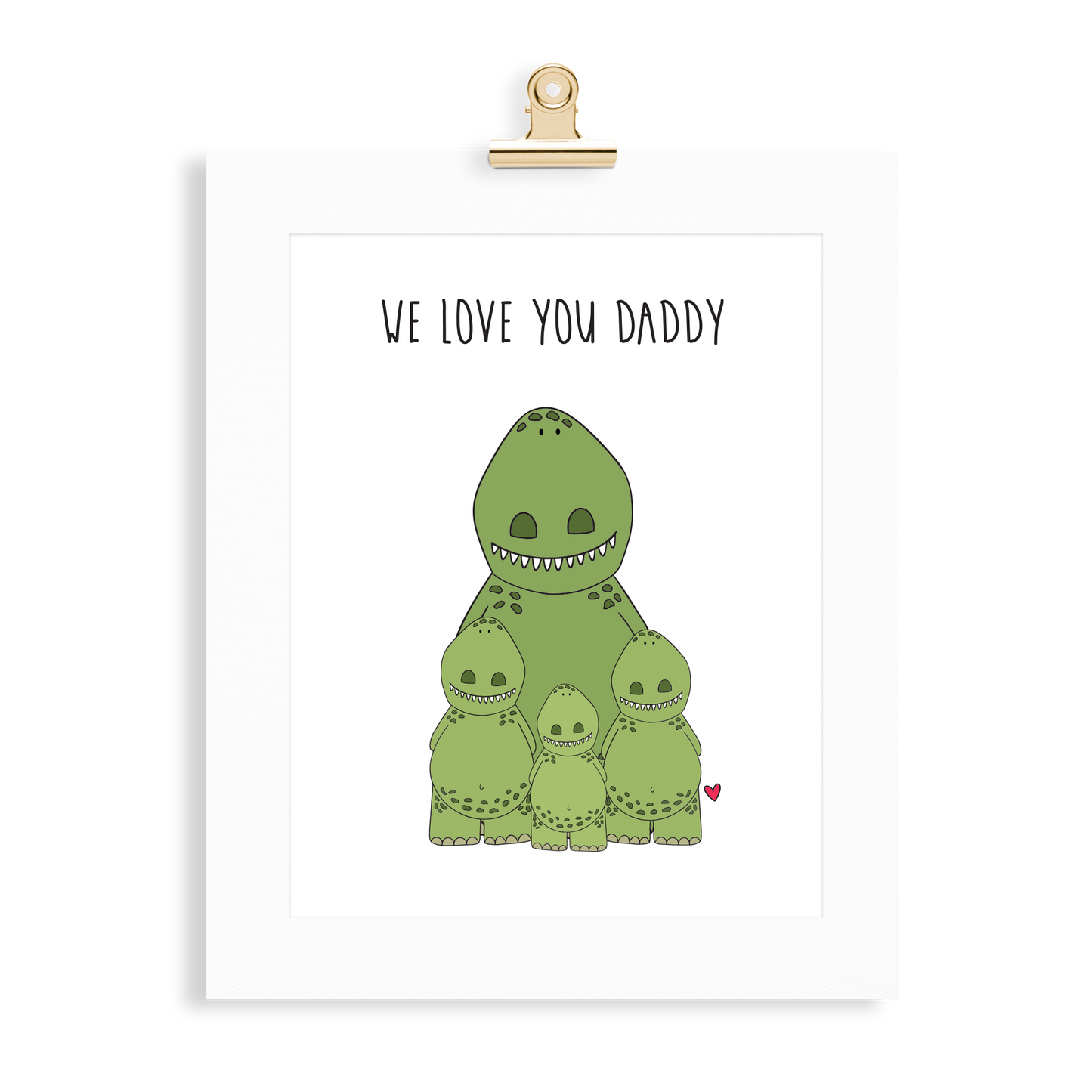 Dinosaur Print (Love you Daddy) - Monkey & Me UK