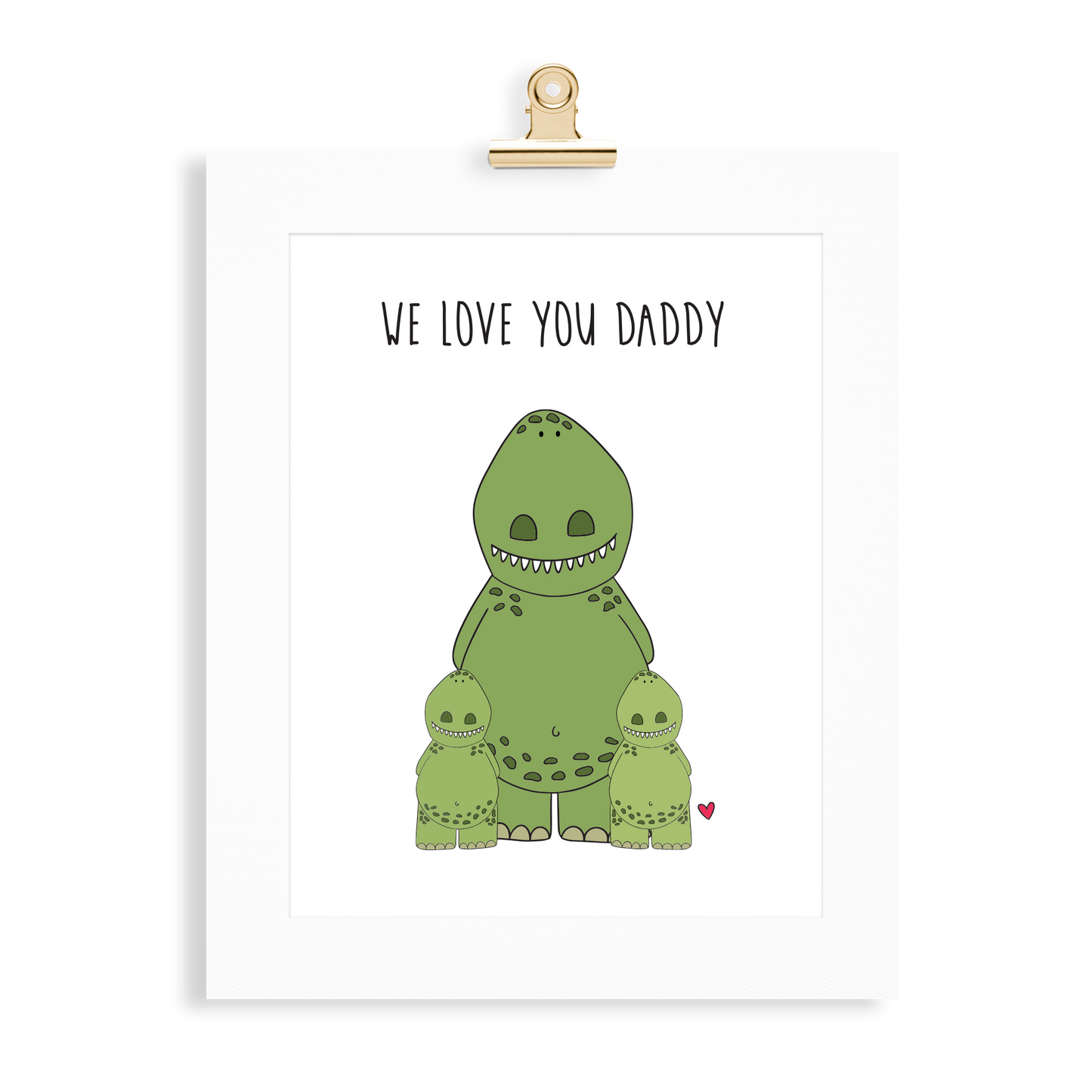 Dinosaur Print (Love you Daddy) - Monkey & Me UK