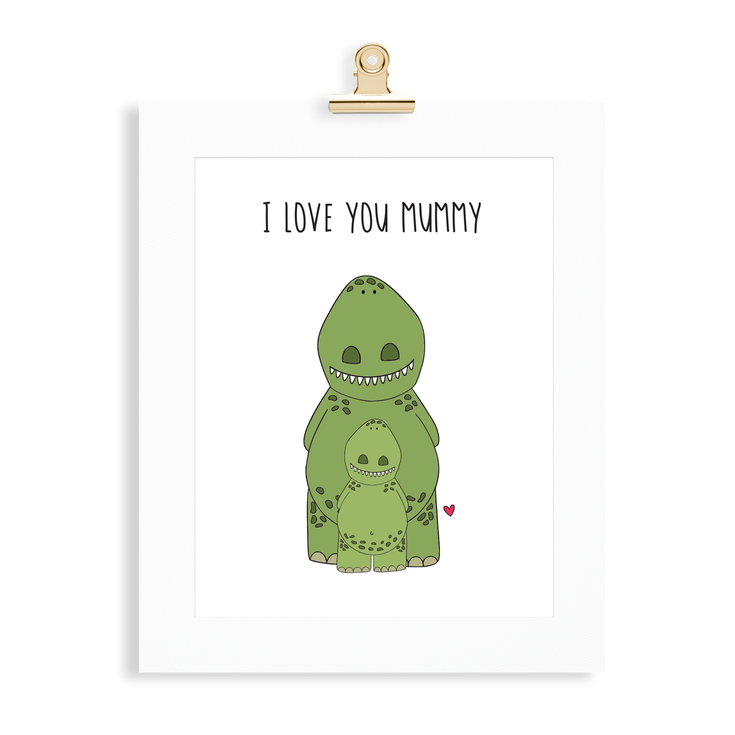 Dinosaur Print (Love you Mummy) - Monkey & Me UK