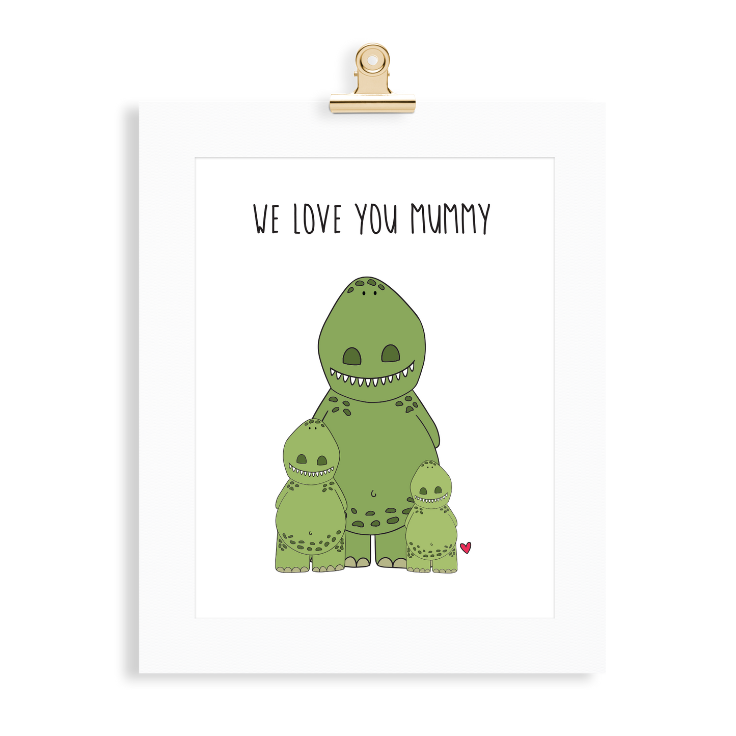 Dinosaur Print (Love you Mummy) - Monkey & Me UK