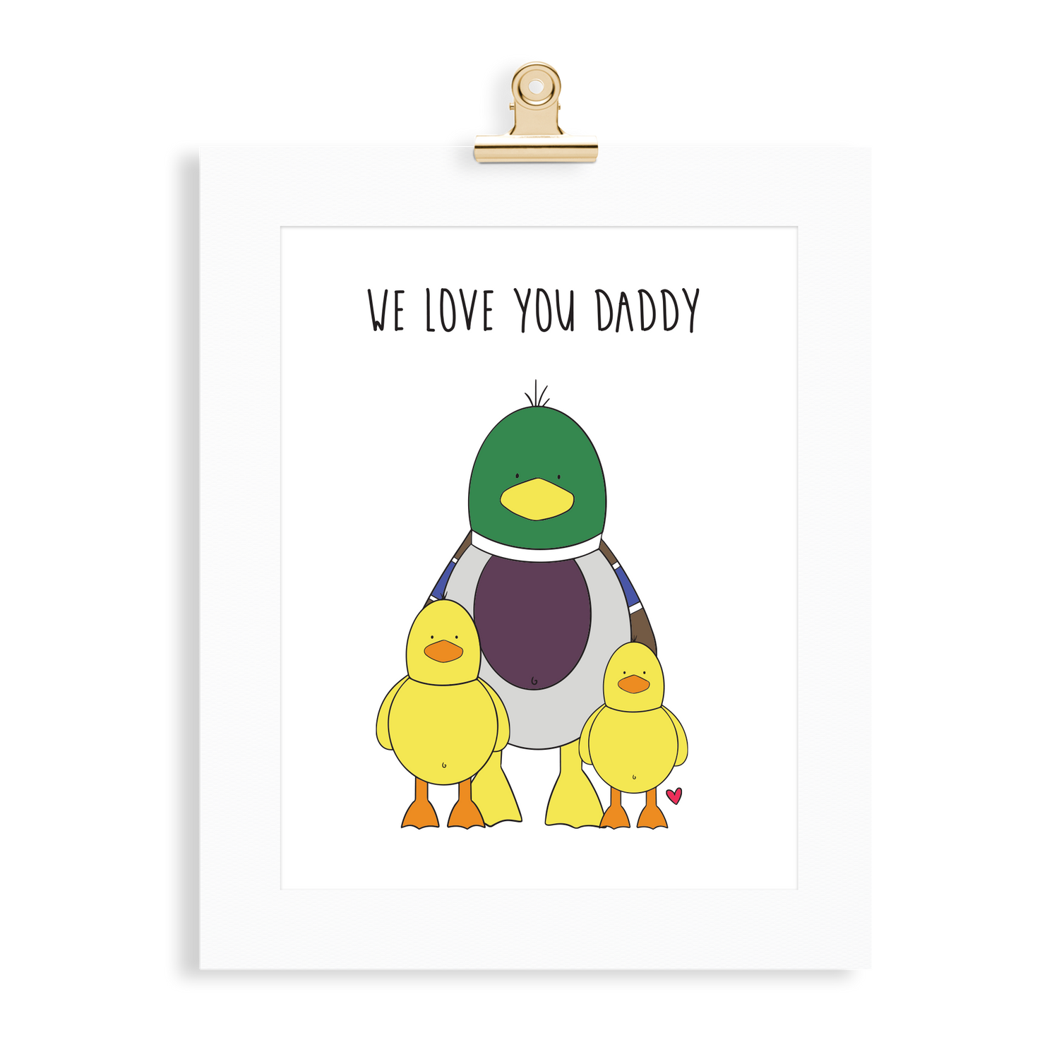 Duck Print (Love you Daddy) - Monkey & Me UK