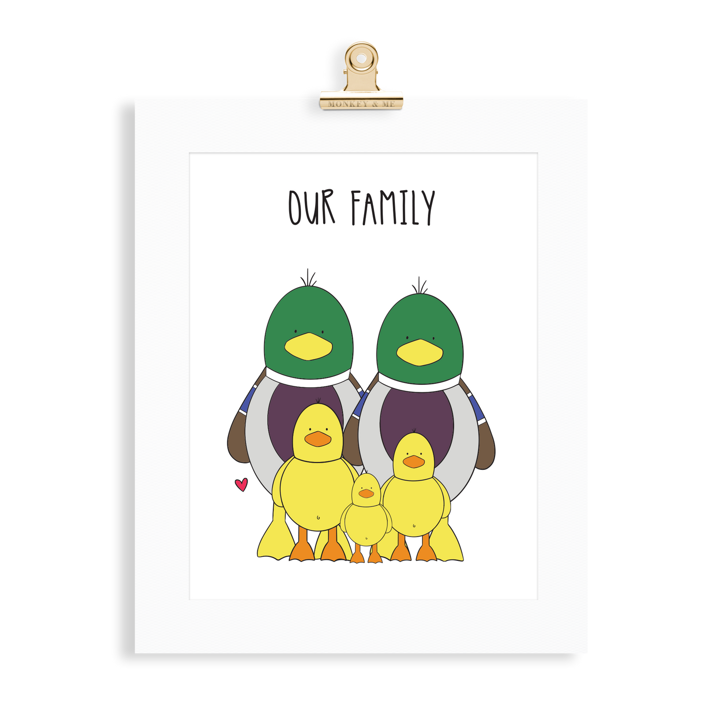 Duck Family (2 Parents) - Monkey & Me UK