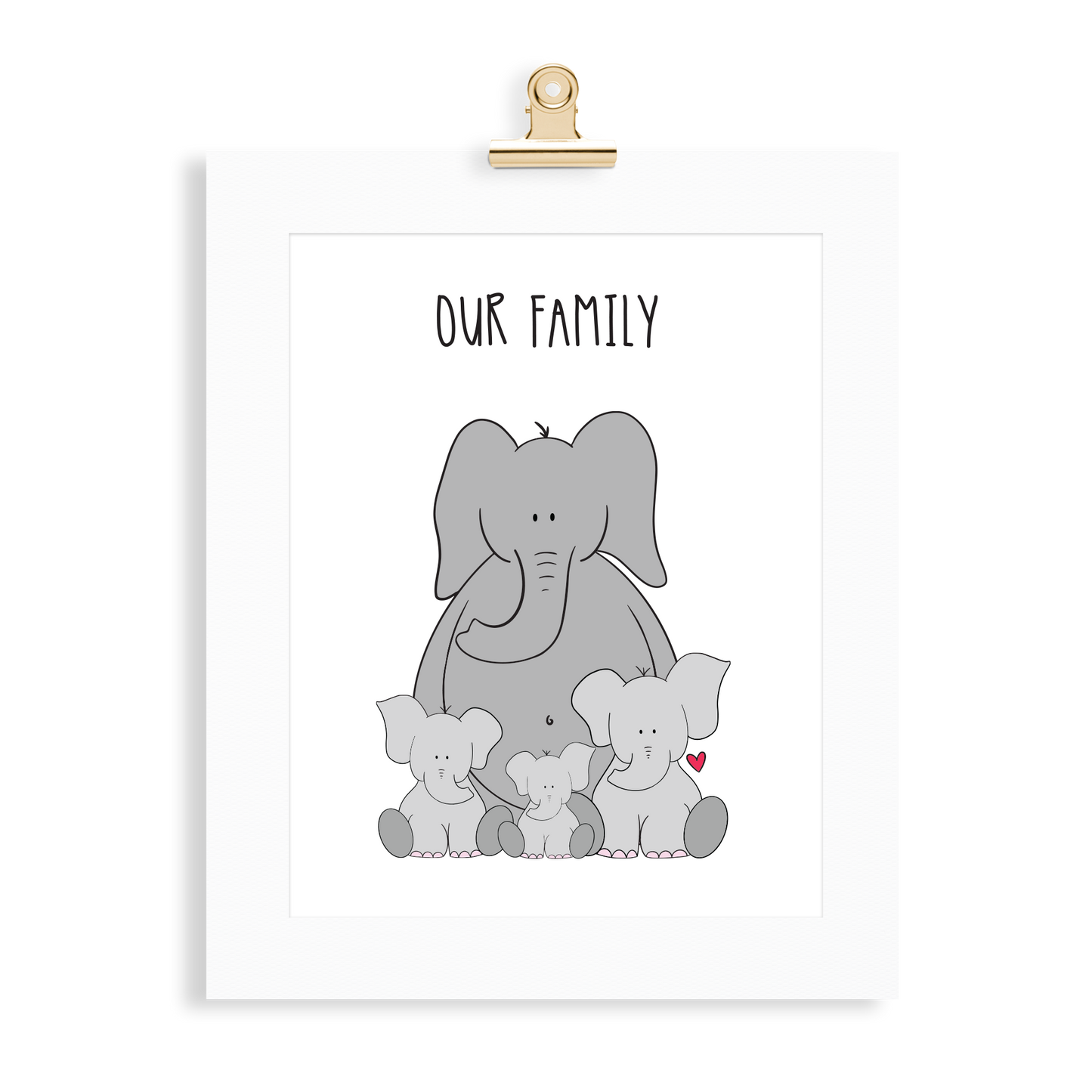 Elephant Family (1 Parent) - Monkey & Me UK