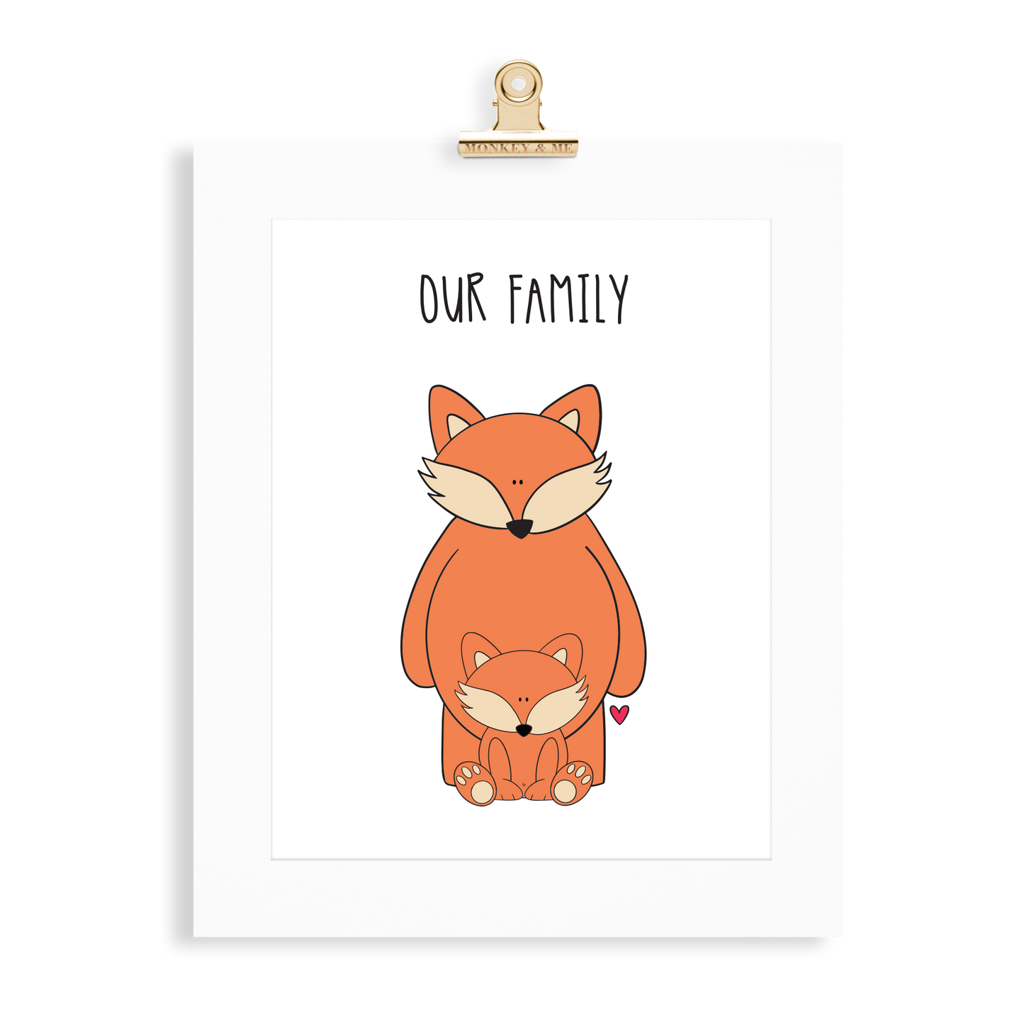 Fox Family (1 Parent) - Monkey & Me UK
