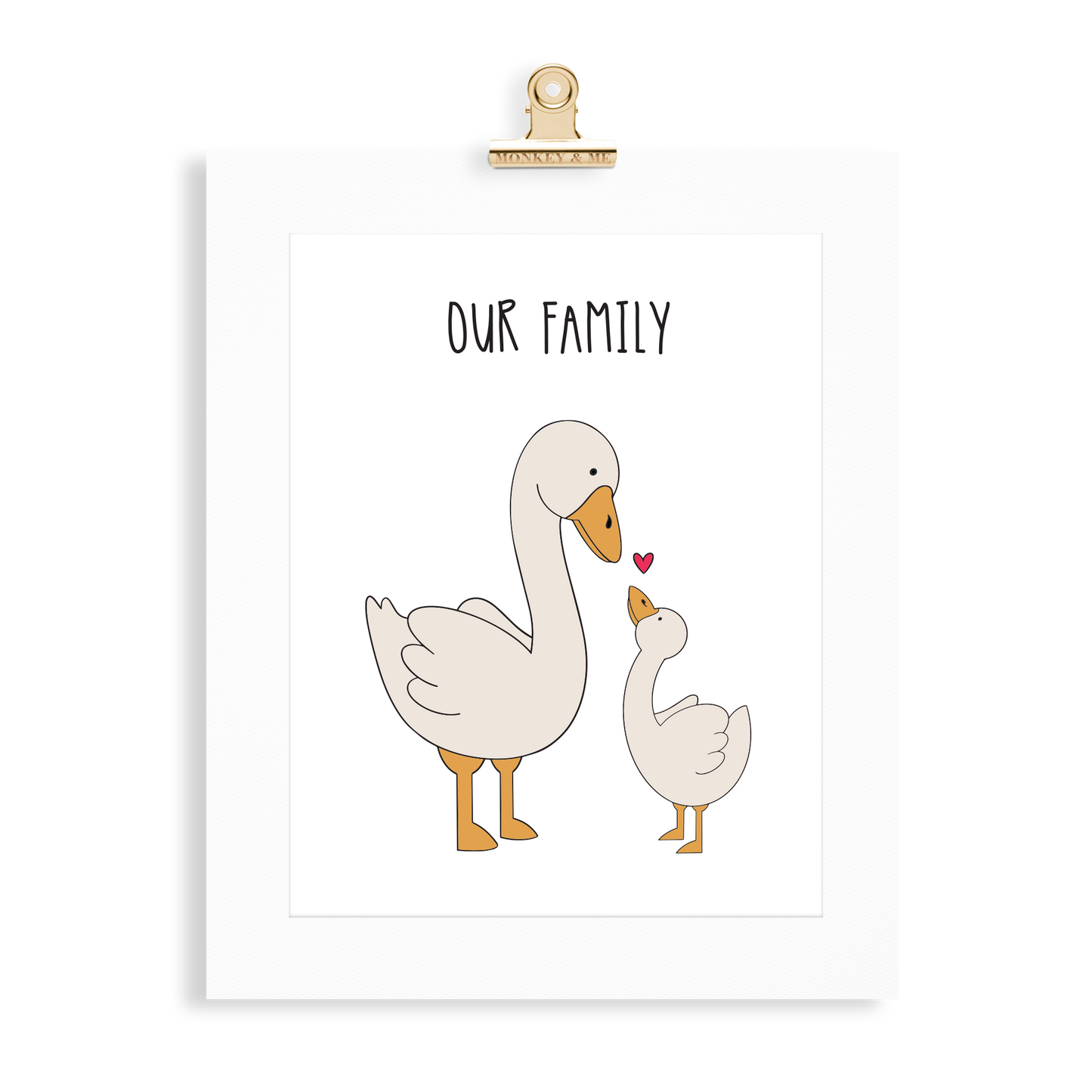 Goose Family (1 Parent) - Monkey & Me UK
