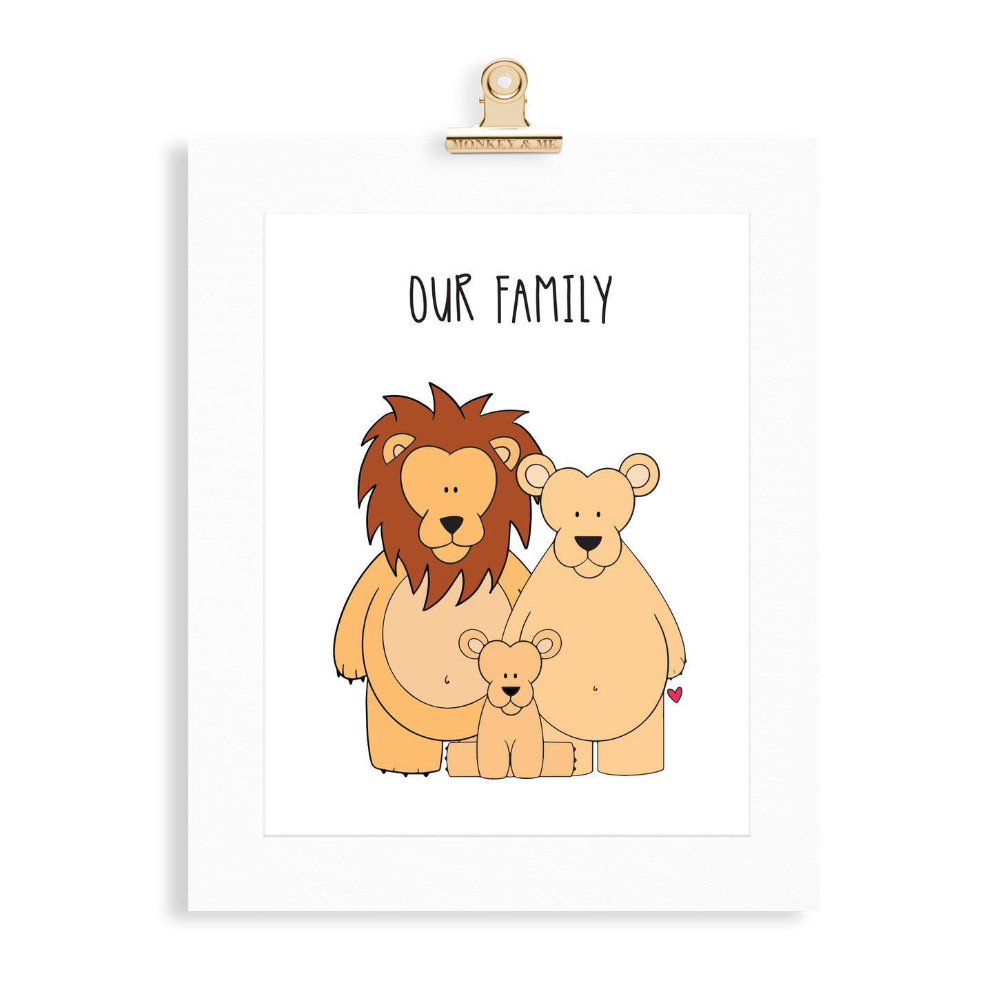 Lion Family (2 Parents) - Monkey & Me UK