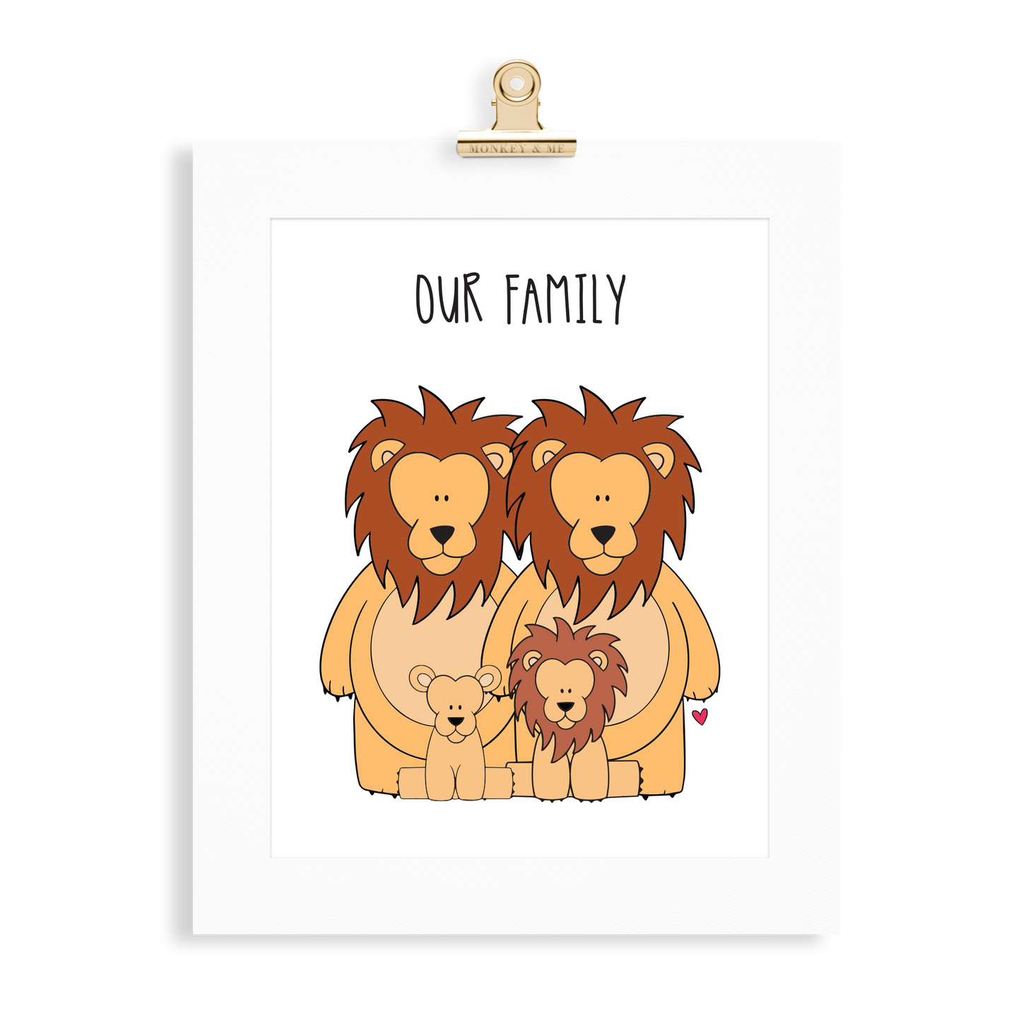 Lion Family (2 Parents) - Monkey & Me UK