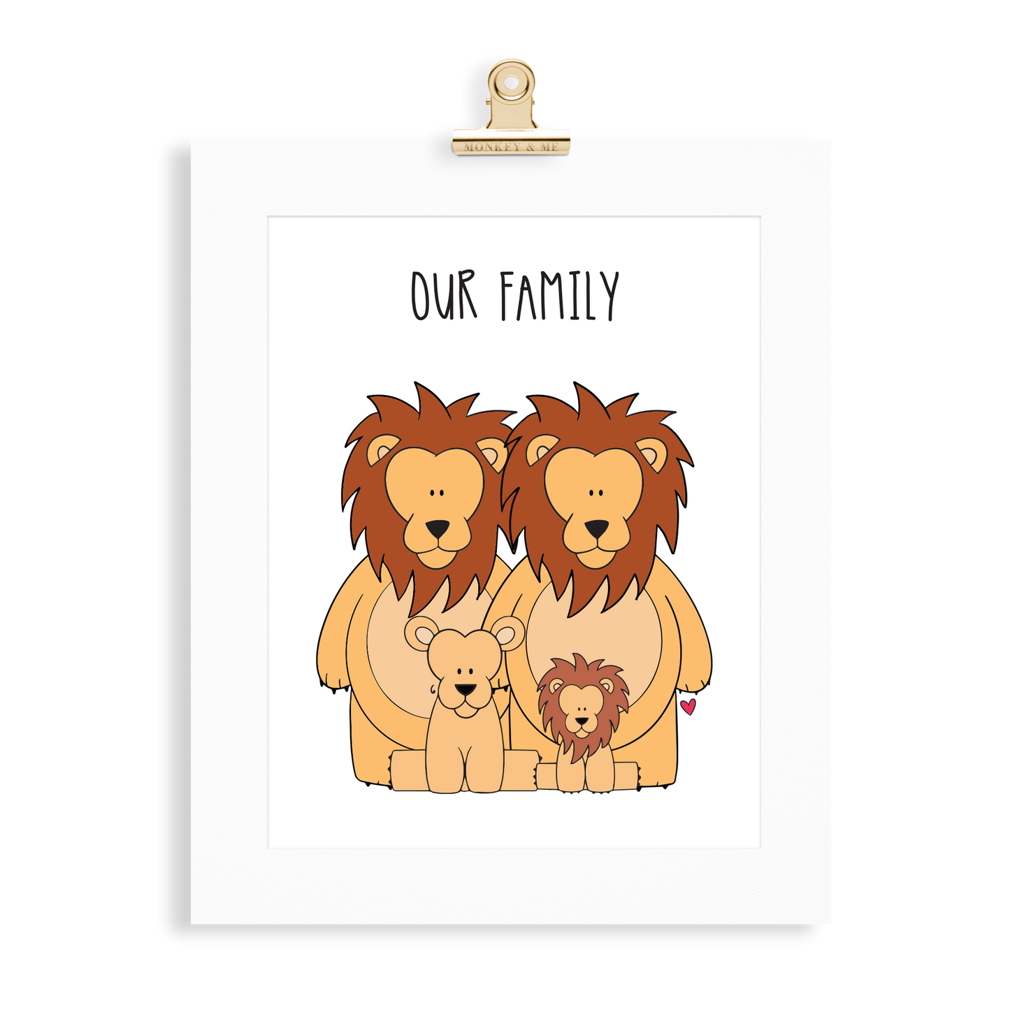 Lion Family (2 Parents) - Monkey & Me UK