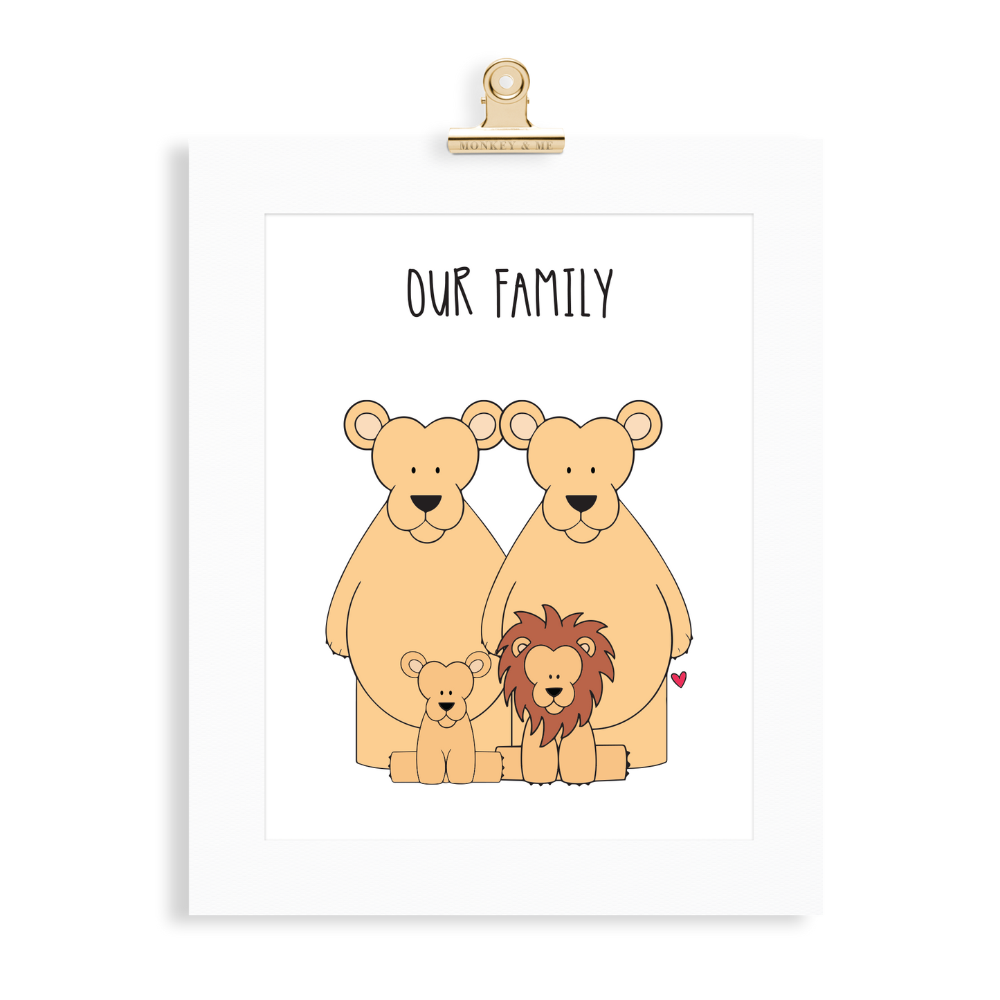 Lion Family (2 Parents) - Monkey & Me UK