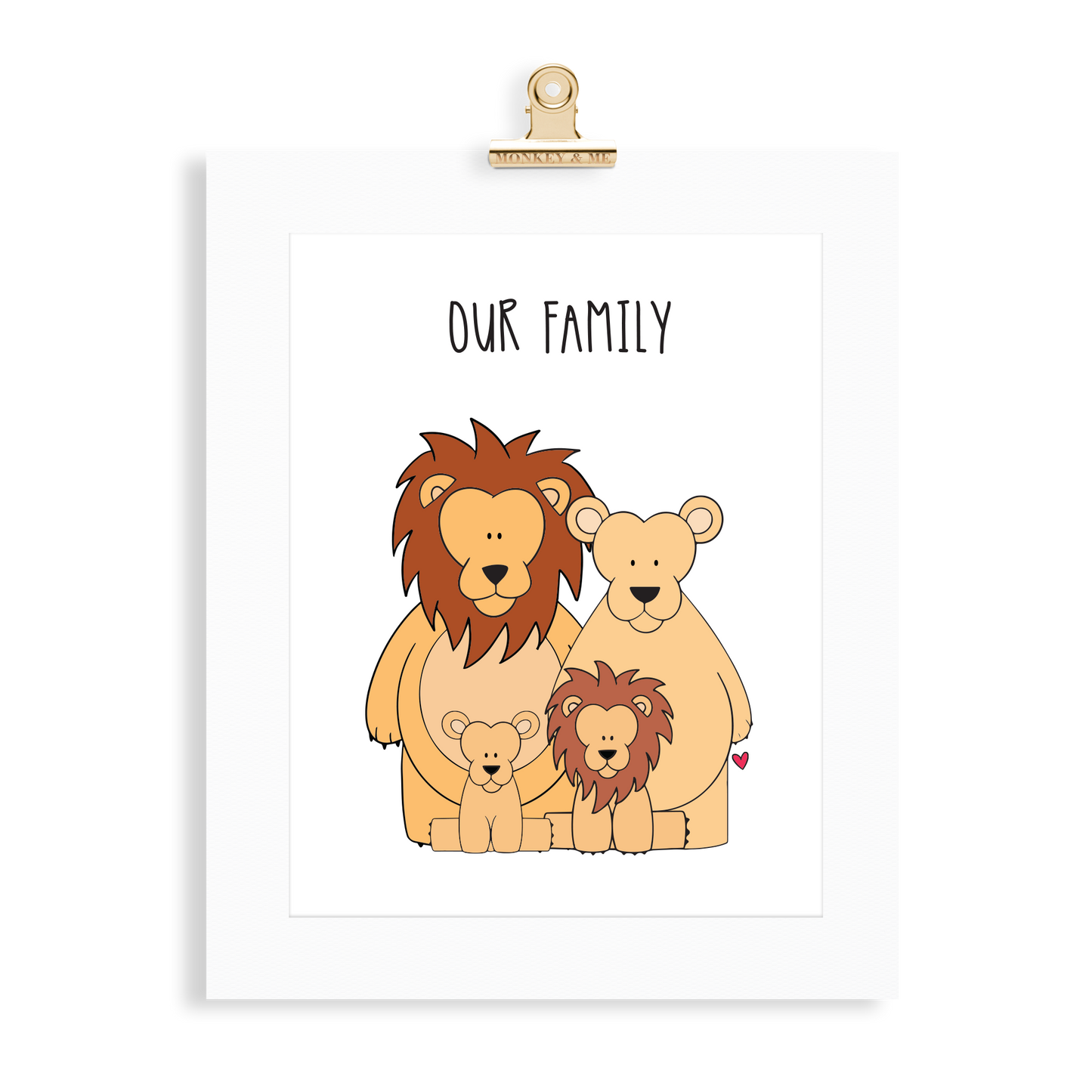 Lion Family (2 Parents) - Monkey & Me UK