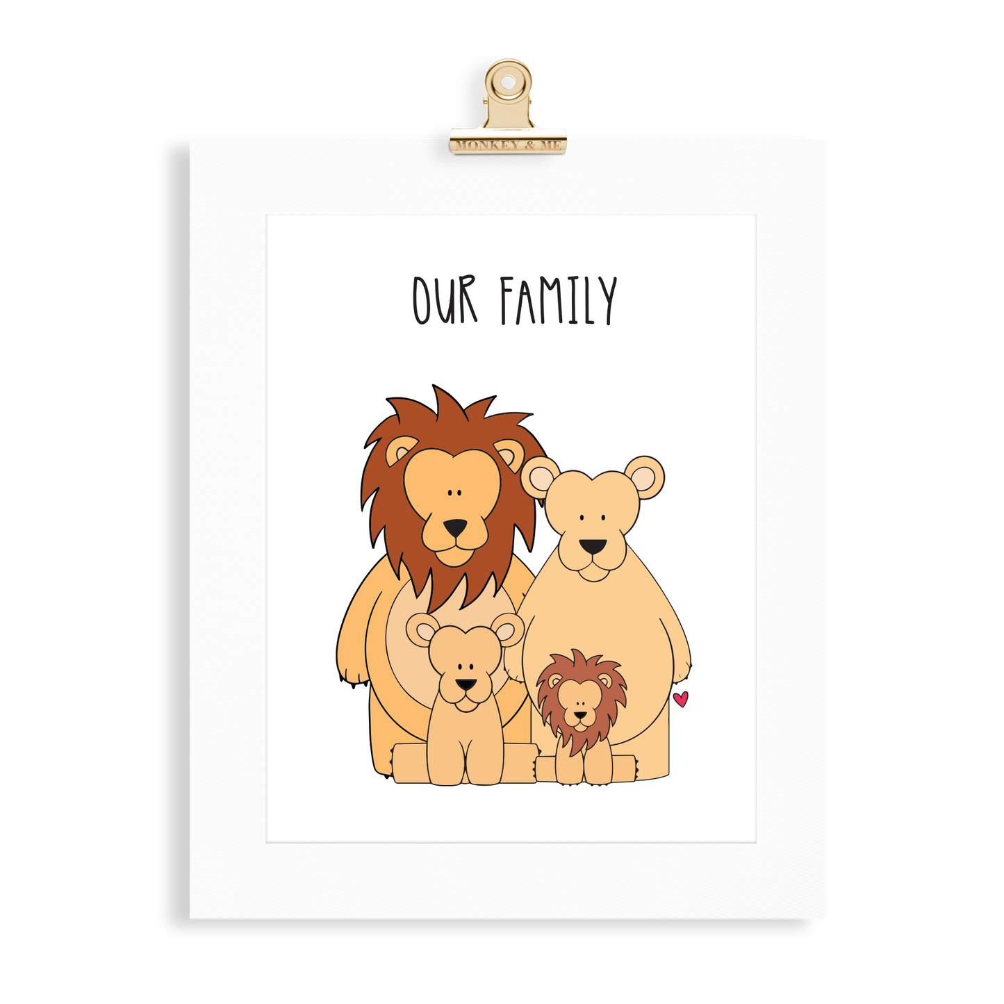 Lion Family (2 Parents) - Monkey & Me UK