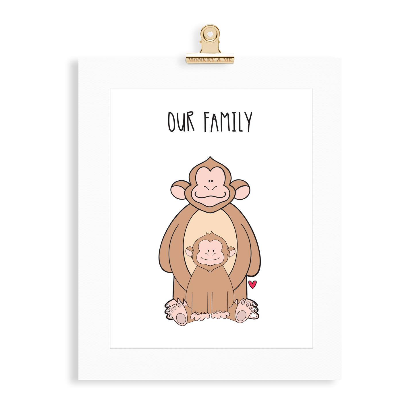 Monkey Family (1 Parent) - Monkey & Me UK