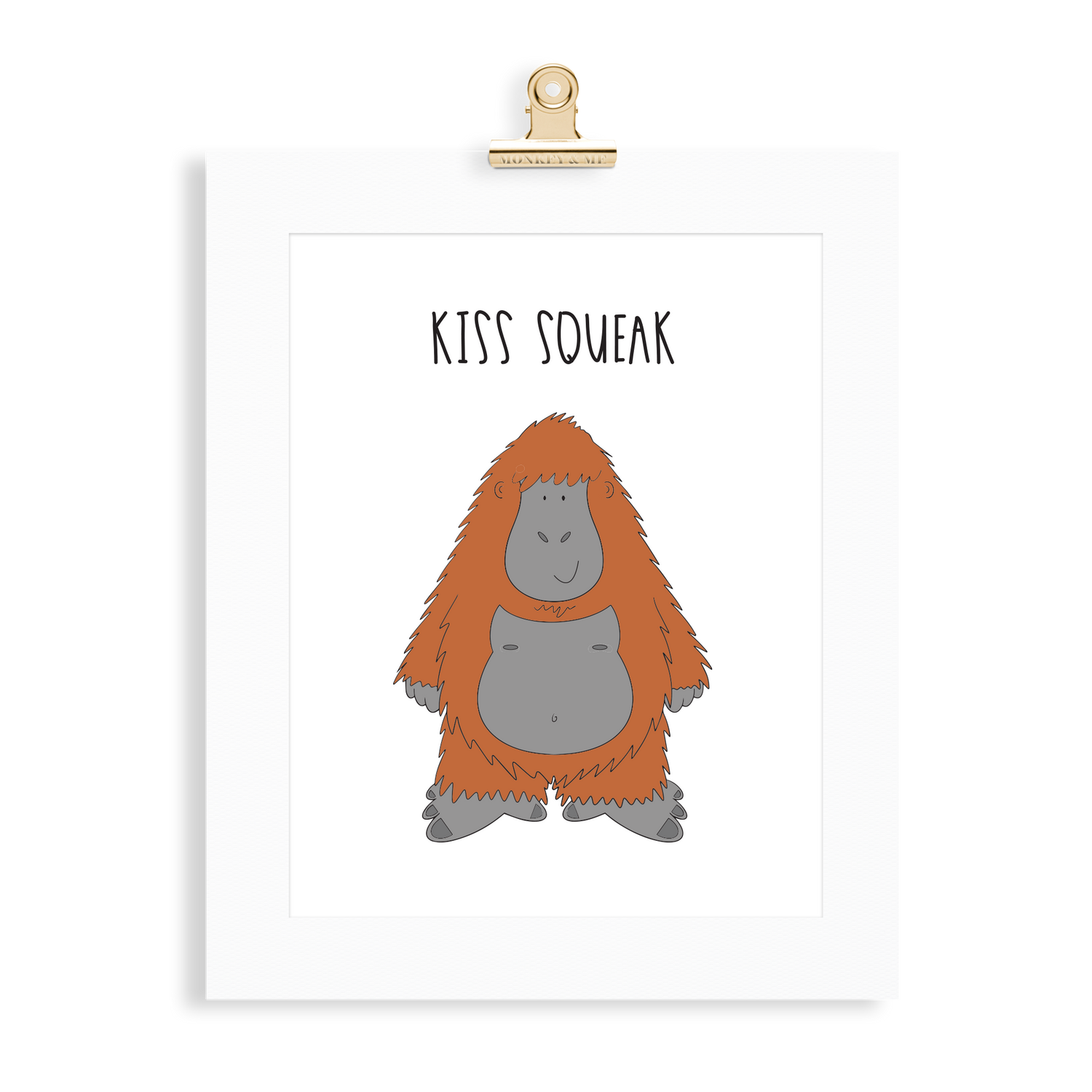 Orangutan print  (A5 or A4 unframed) - Monkey & Me UK