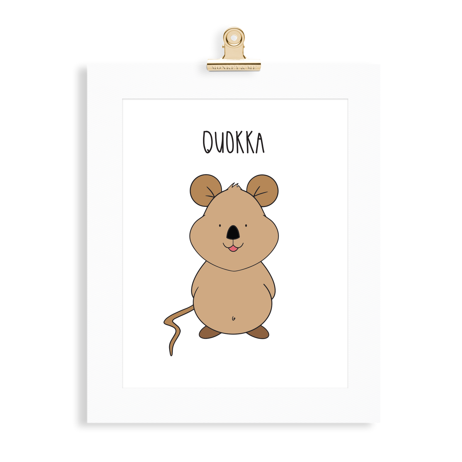 Quokka print  (A5 or A4 unframed) - Monkey & Me UK