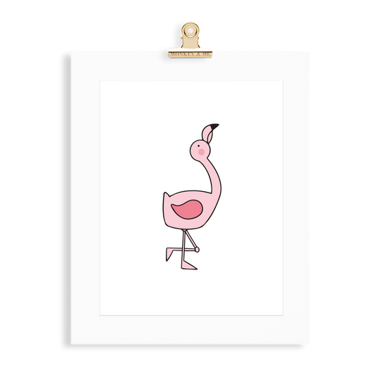Flamingo Chick Print - Monkey & Me UK