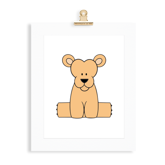 Lioness Cub Print - Monkey & Me UK