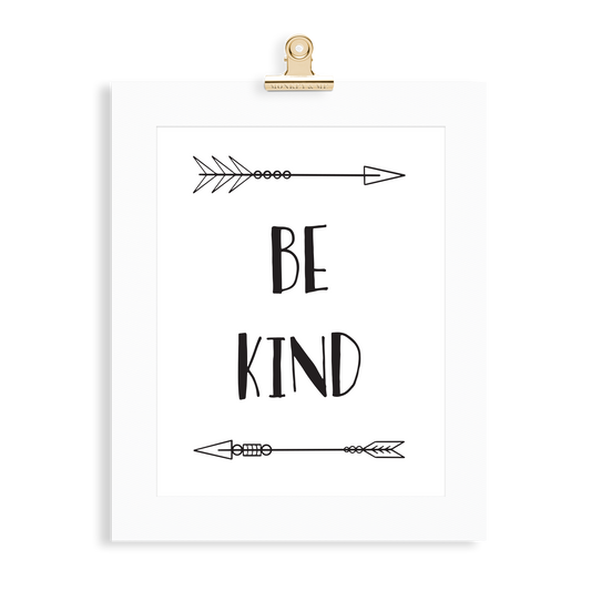 Be Kind Print - Monkey & Me UK