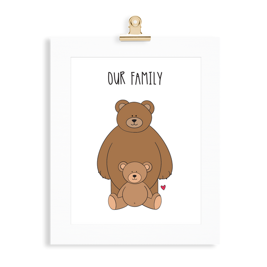Bear Family (1 Parent) - Monkey & Me UK