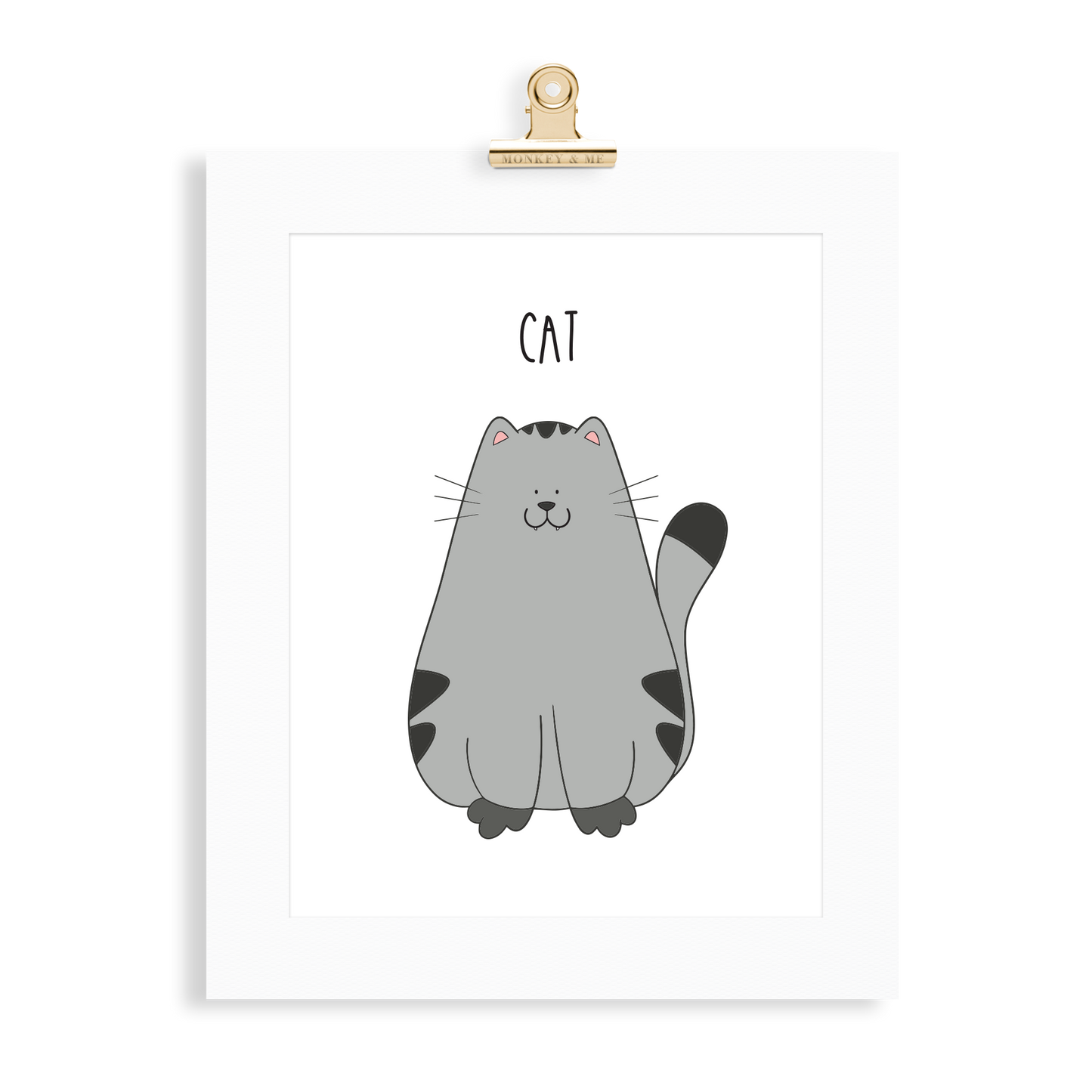 Cat print (A5 or A4 unframed) - Monkey & Me UK