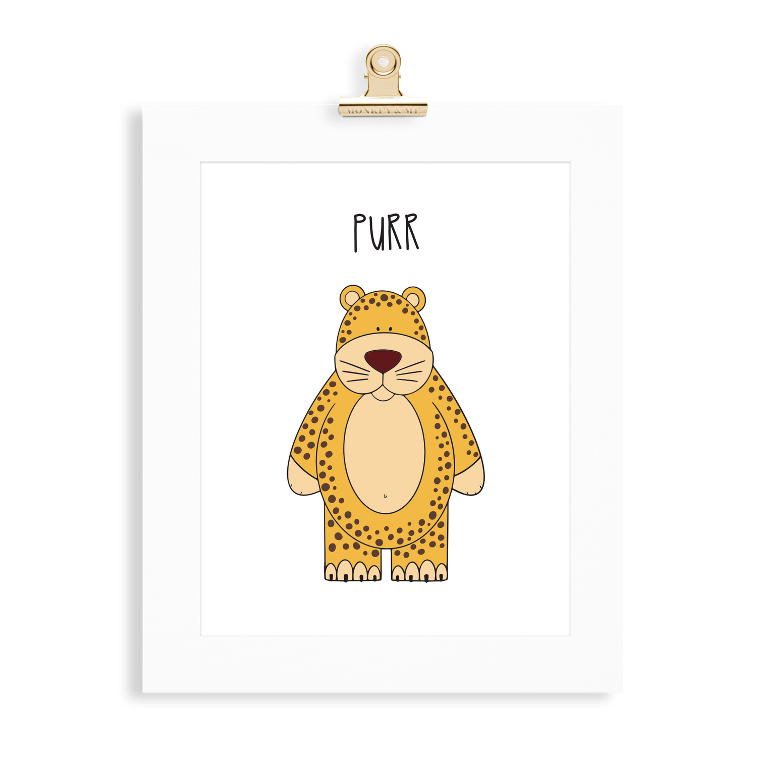 Cheetah print (A5 or A4 unframed) - Monkey & Me UK