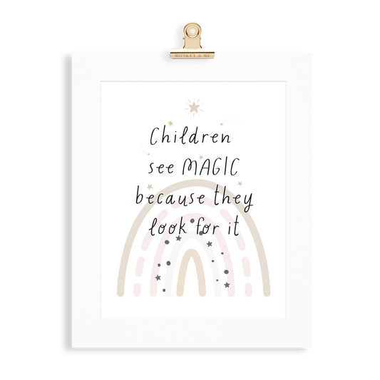 Children See Magic Print - Monkey & Me UK