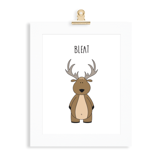 Deer print  (A5 or A4 unframed) - Monkey & Me UK