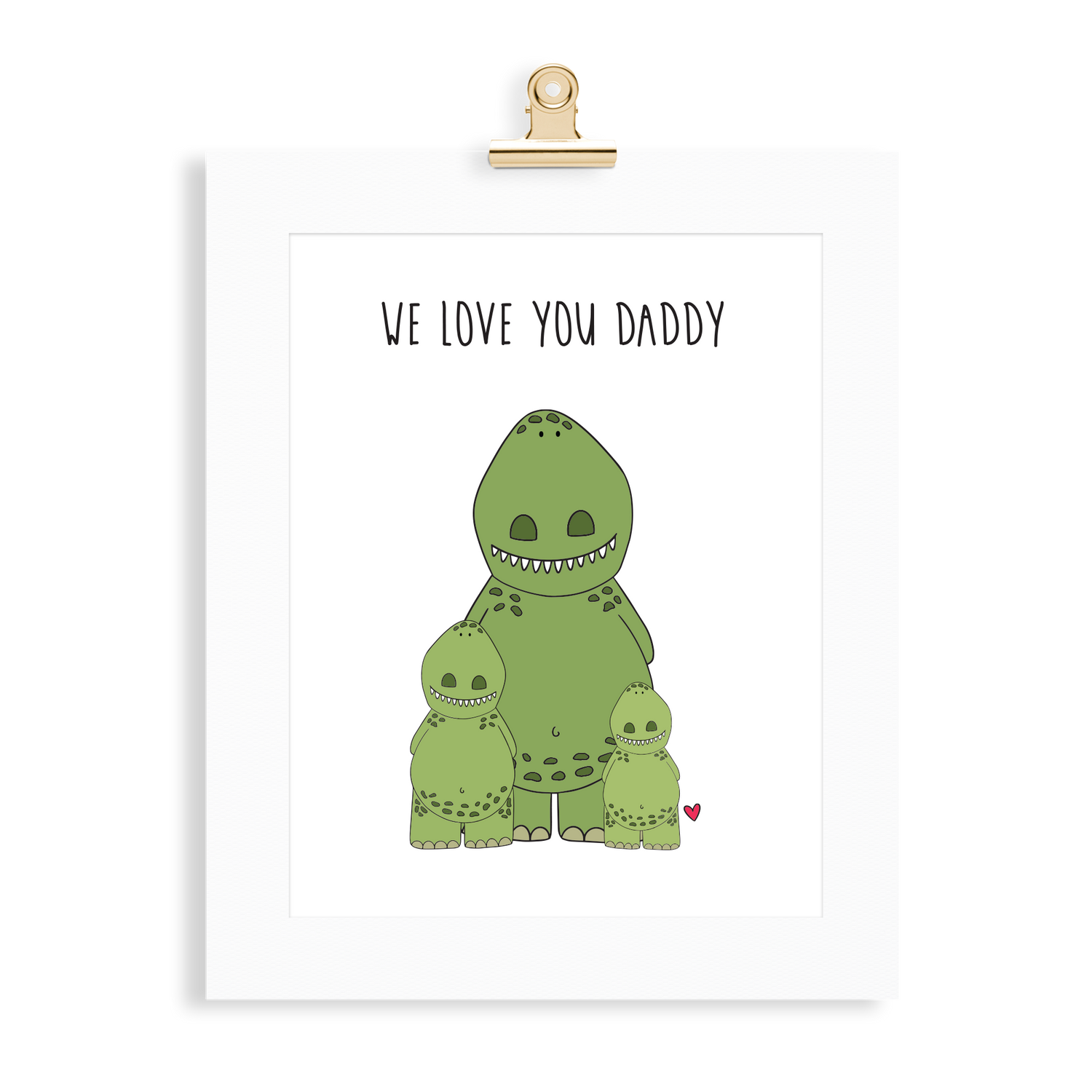 Dinosaur Print (Love you Daddy) - Monkey & Me UK