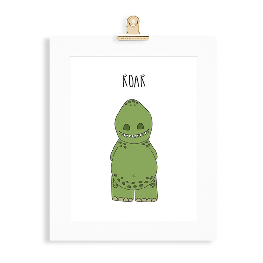 T-Rex print  (A5 or A4 unframed) - Monkey & Me UK