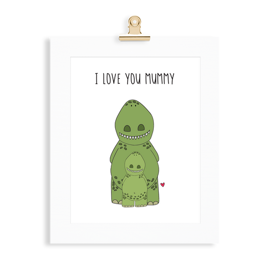 Dinosaur Print (Love you Mummy) - Monkey & Me UK