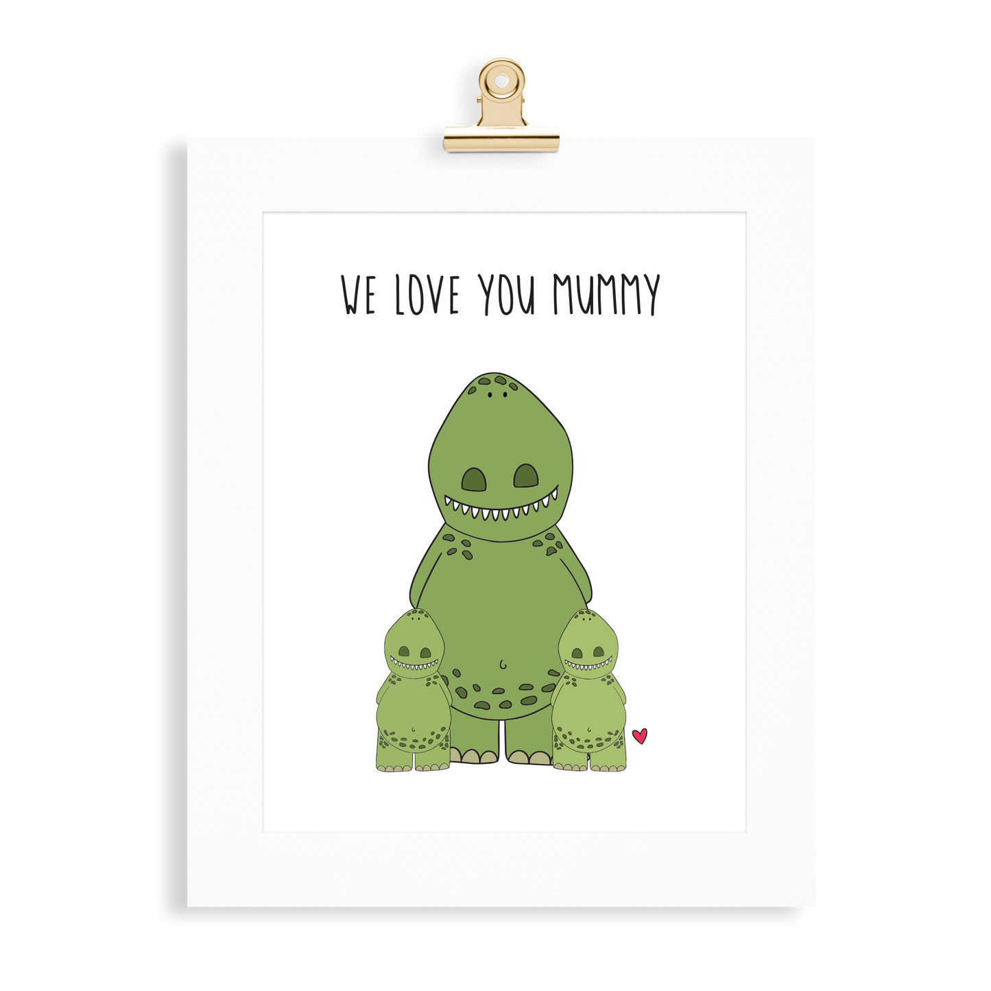 Dinosaur Print (Love you Mummy) - Monkey & Me UK