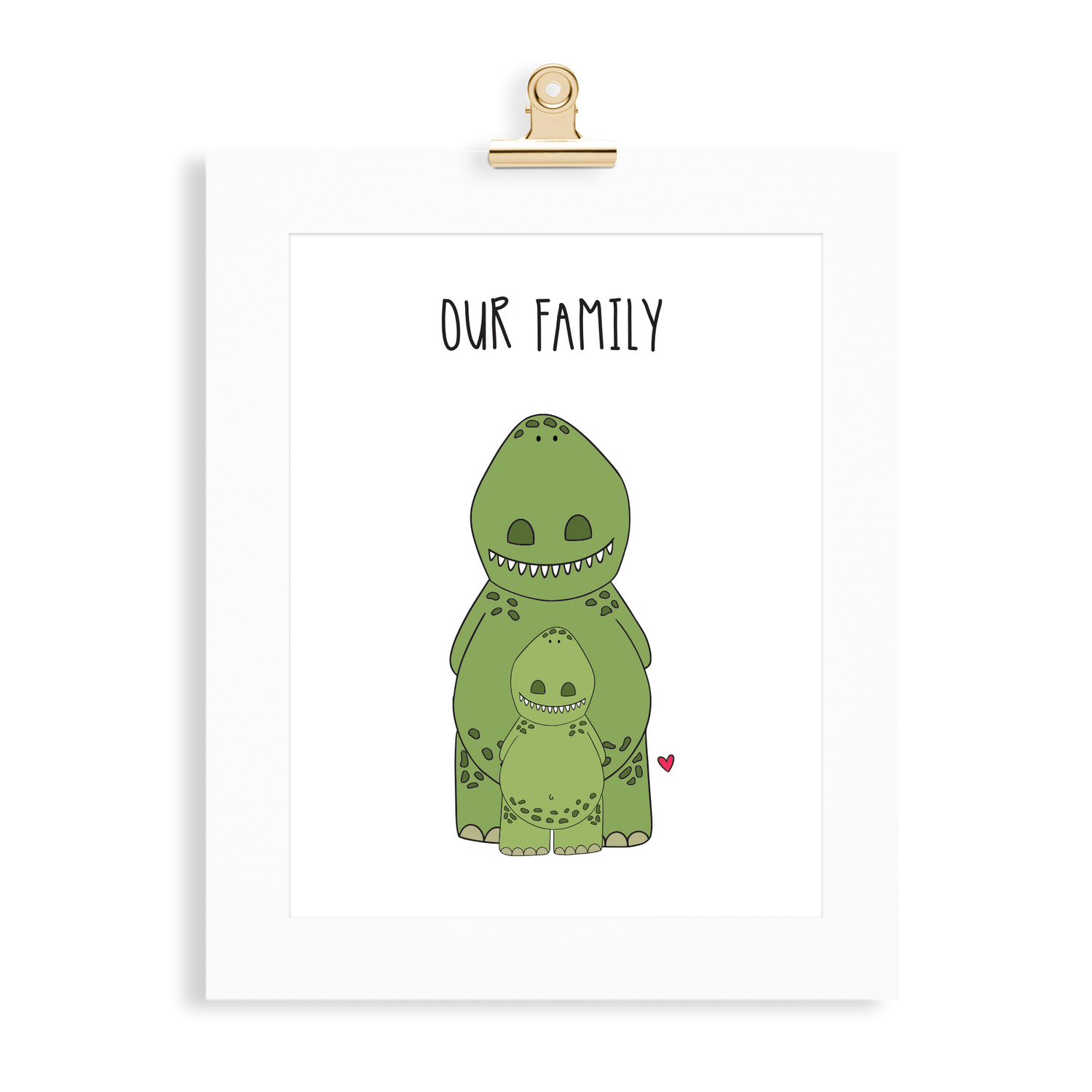 Dinosaur Family (1 Parent) - Monkey & Me UK