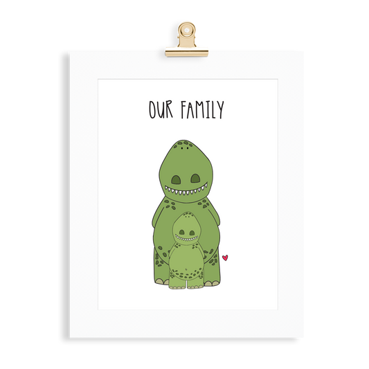 Dinosaur Family (1 Parent) - Monkey & Me UK