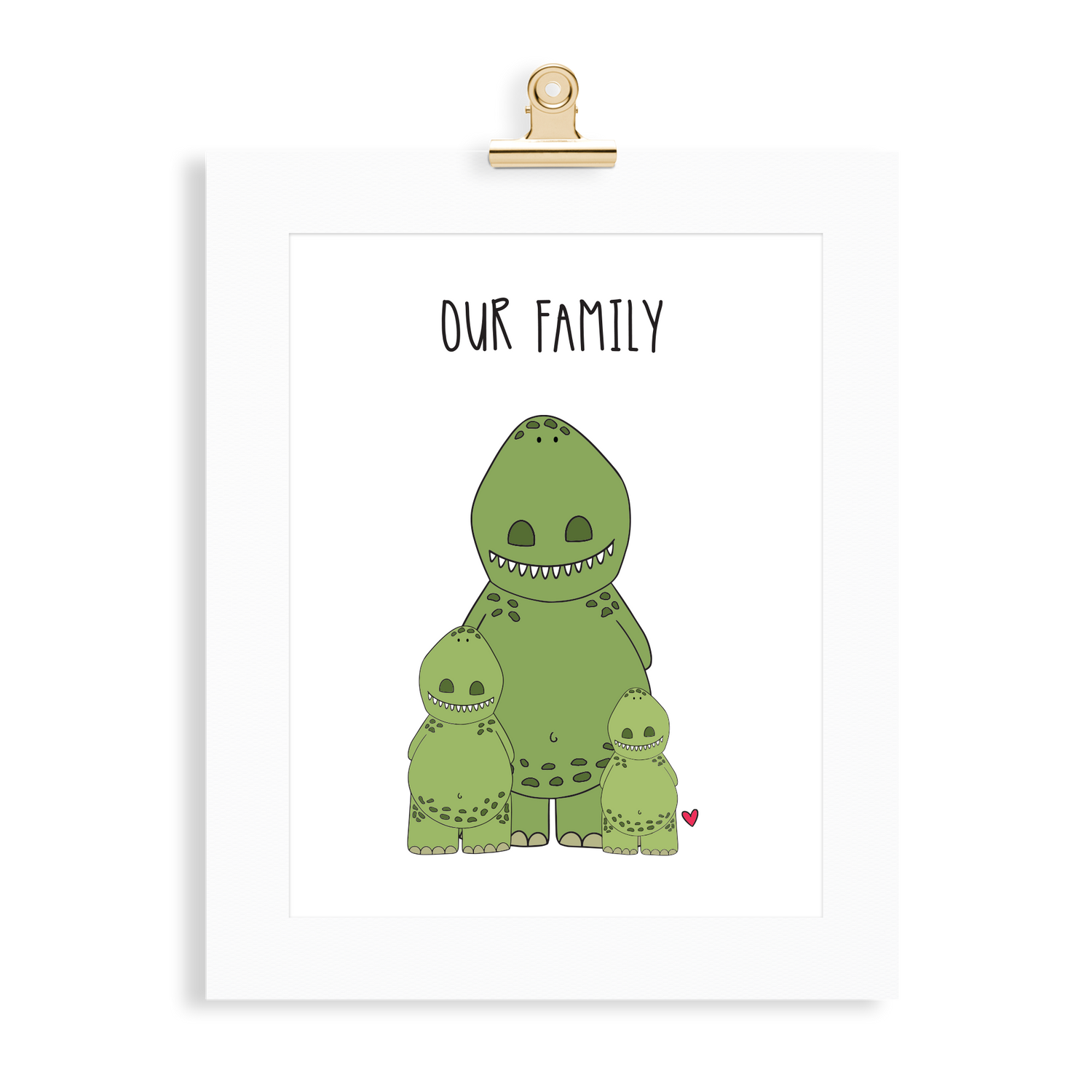 Dinosaur Family (1 Parent) - Monkey & Me UK