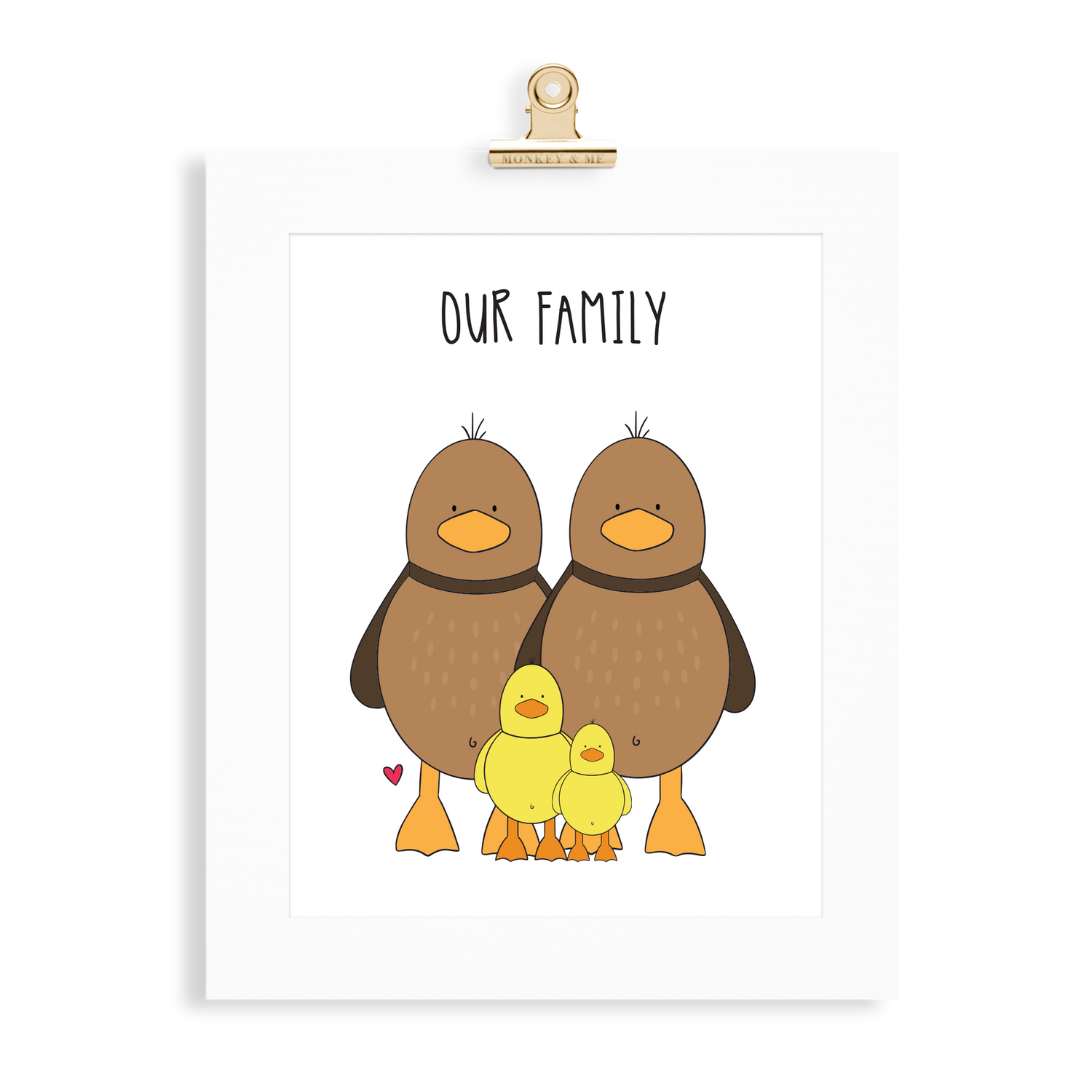 Duck Family (2 Parents) - Monkey & Me UK