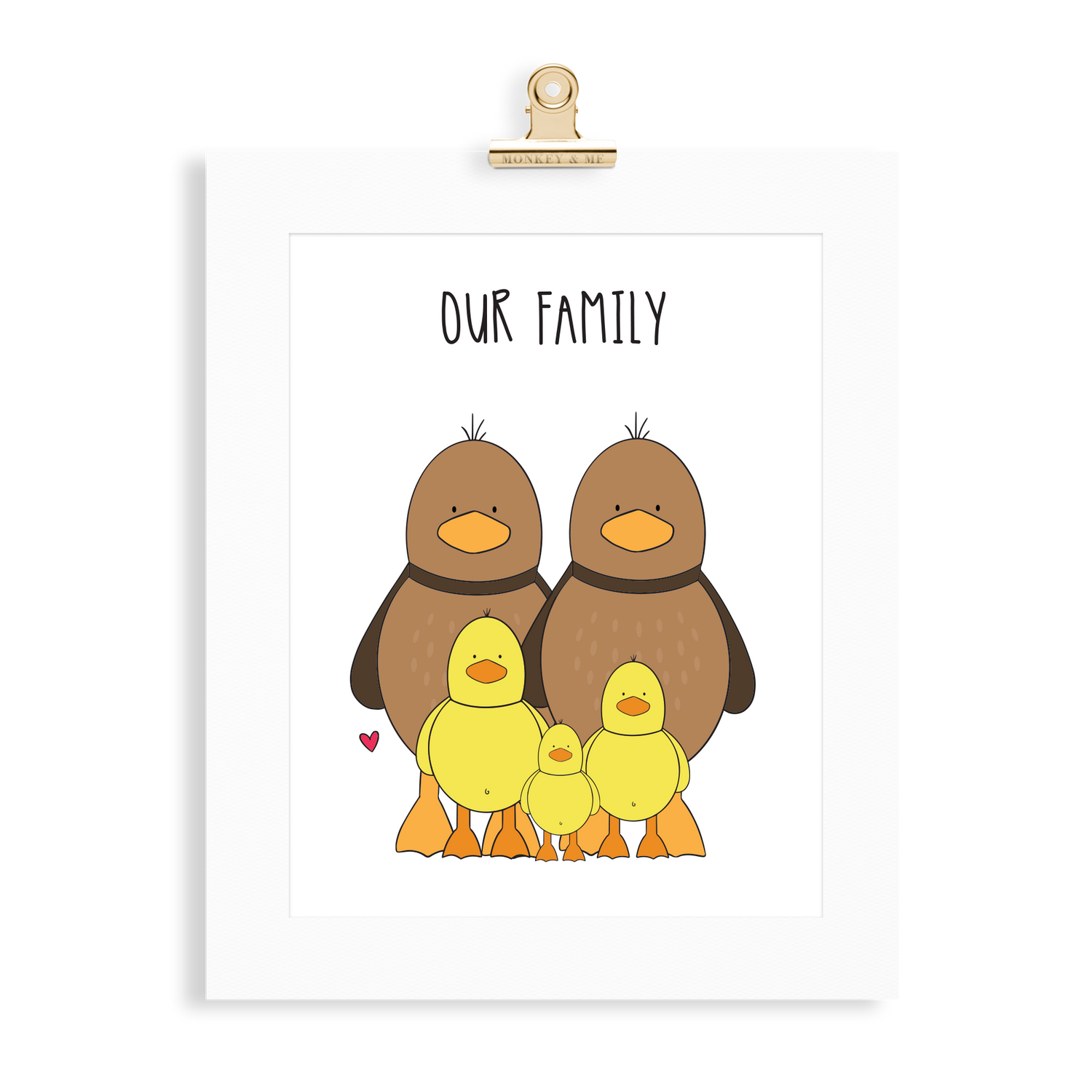 Duck Family (2 Parents) - Monkey & Me UK