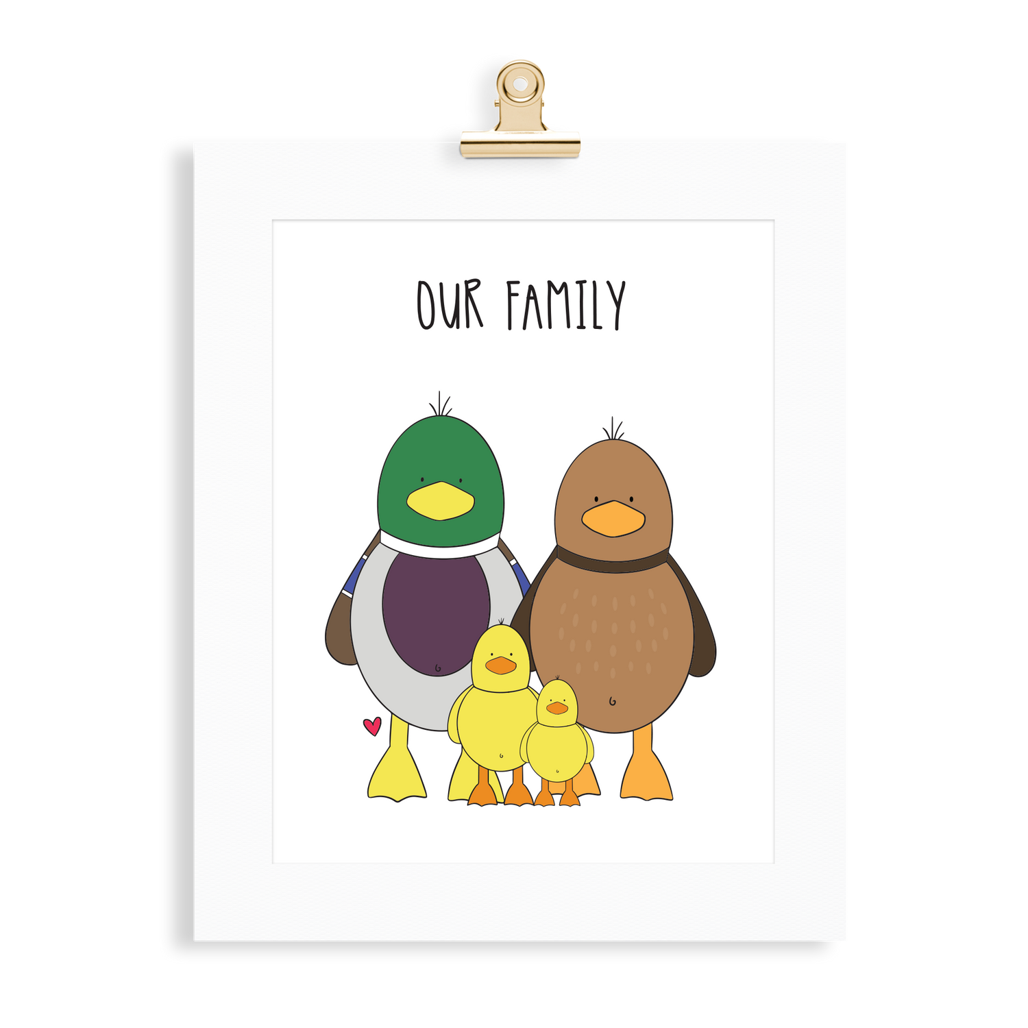 Duck Family (2 Parents) - Monkey & Me UK