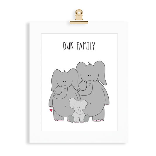 Elephant Family (2 Parents) - Monkey & Me UK