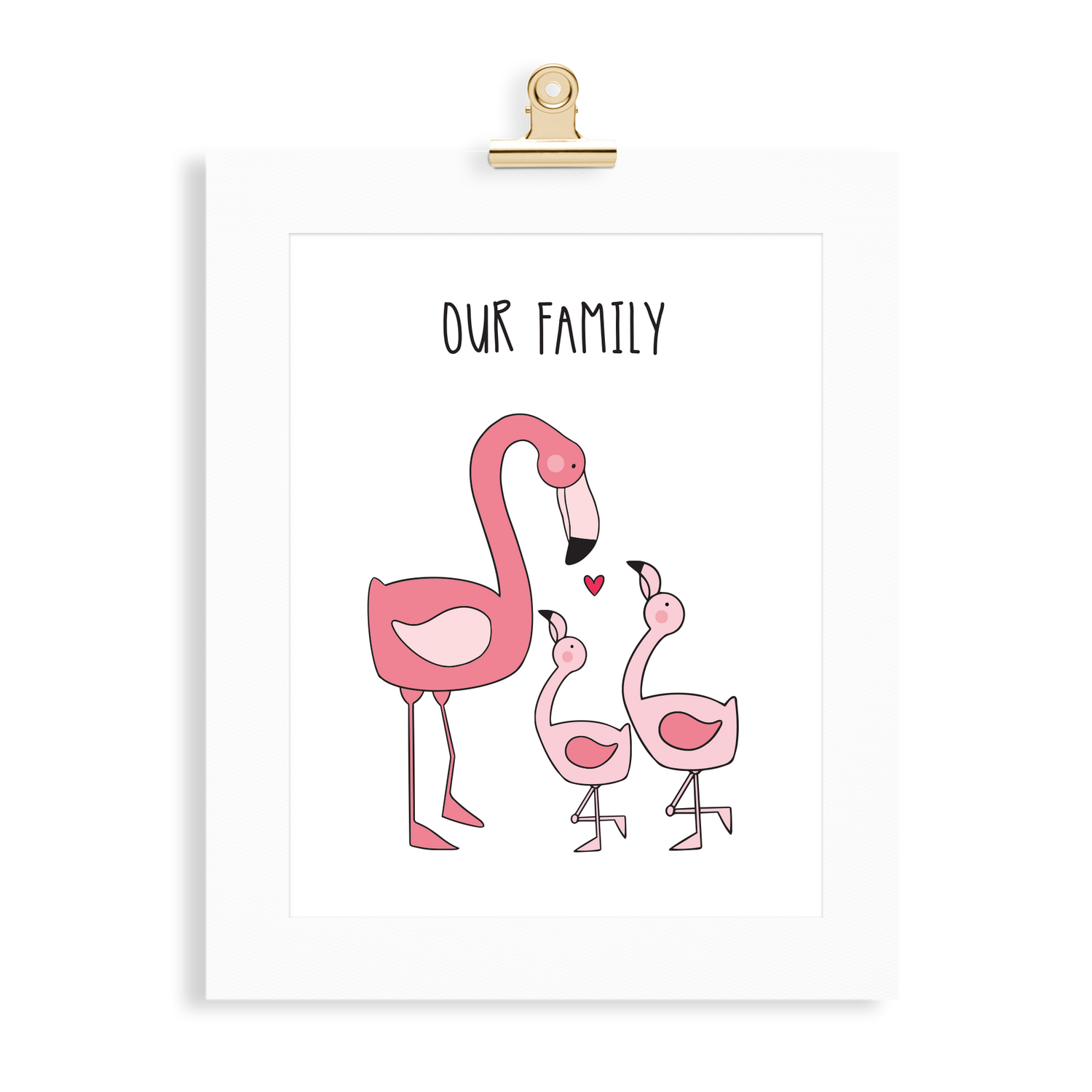 Flamingo Family (1 Parent) - Monkey & Me UK