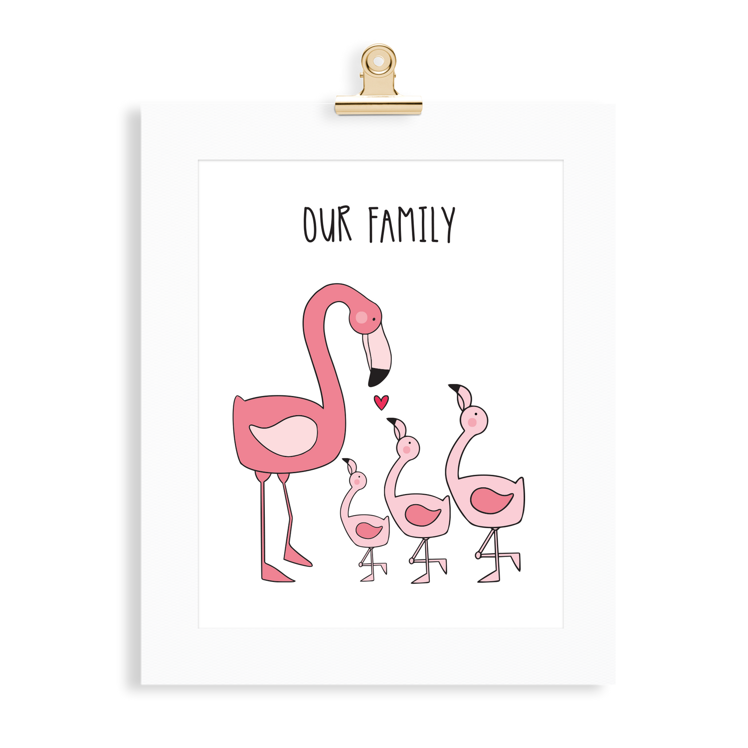 Flamingo Family (1 Parent) - Monkey & Me UK