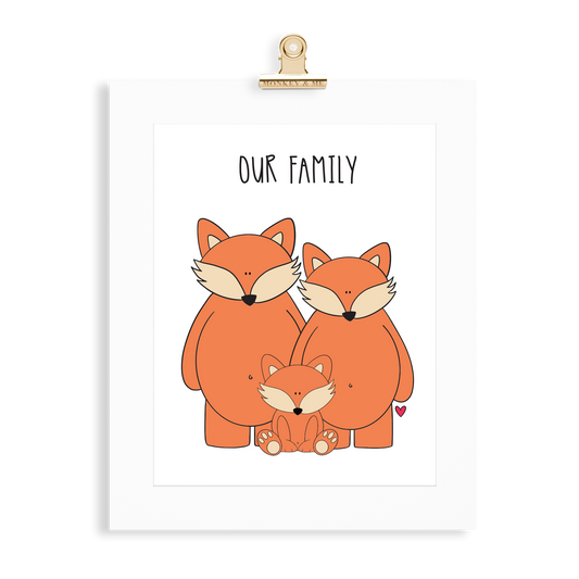 Fox Family (2 Parents) - Monkey & Me UK