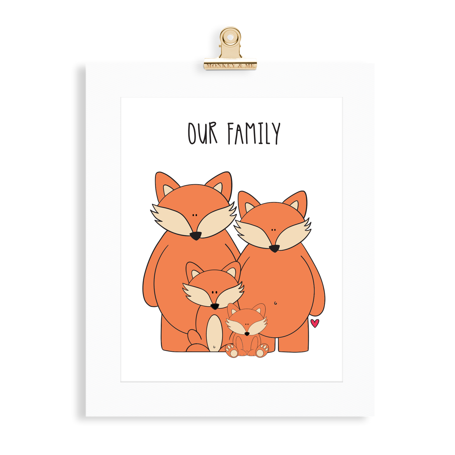 Fox Family (2 Parents) - Monkey & Me UK