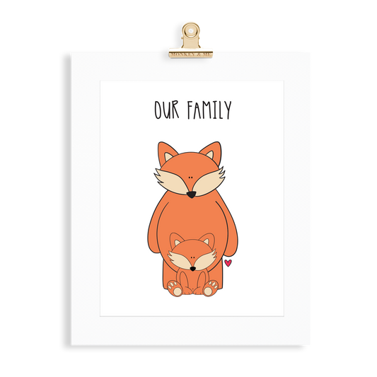 Fox Family (1 Parent) - Monkey & Me UK