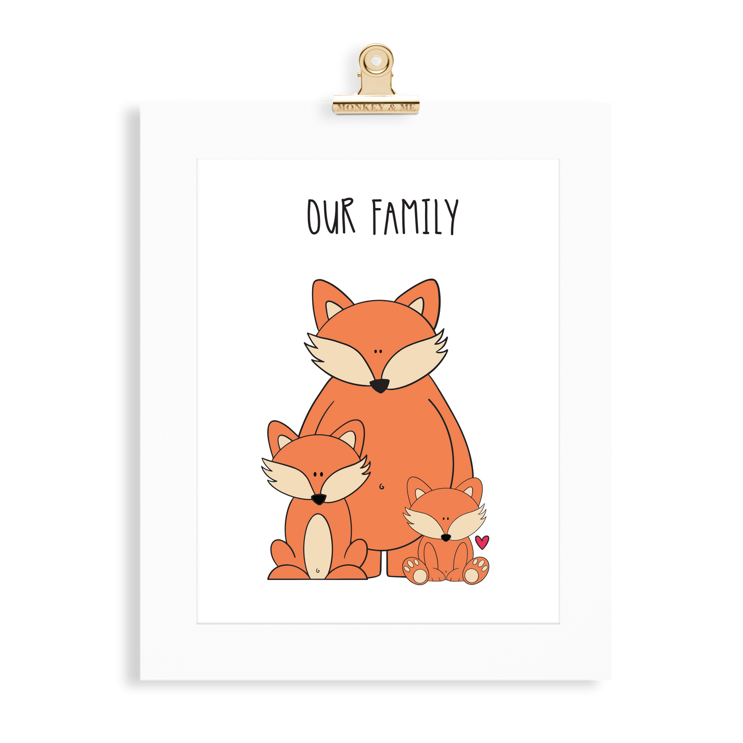 Fox Family (1 Parent) - Monkey & Me UK