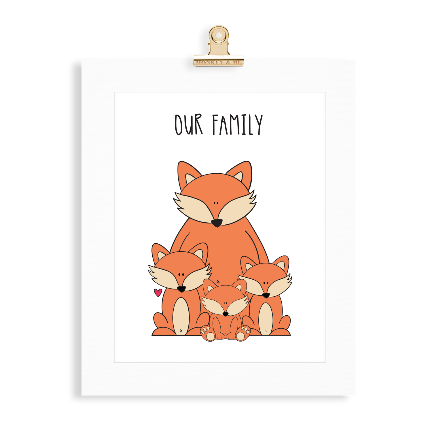 Fox Family (1 Parent) - Monkey & Me UK