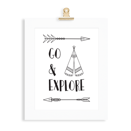 Go Explore Print - Monkey & Me UK